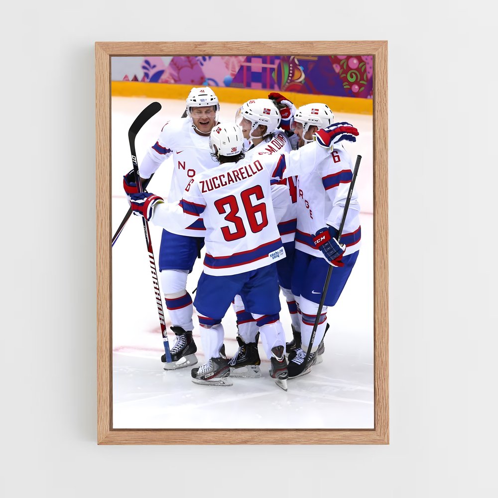 Poster Célébration Tchèque – affiche Hockey sur glace (vue 4)